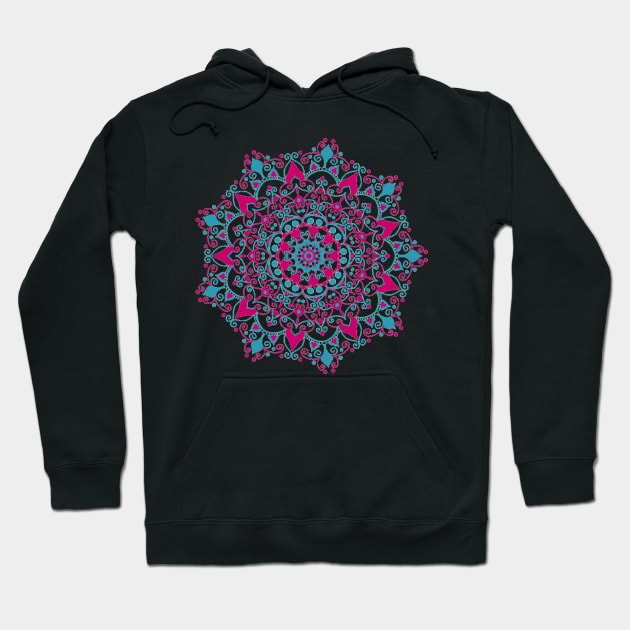 Henna Mandala Hoodie by Cutthroatdesigns